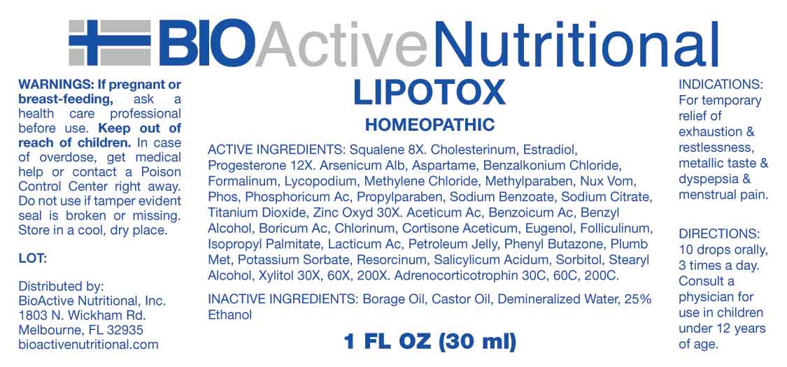 Lipotox package label
