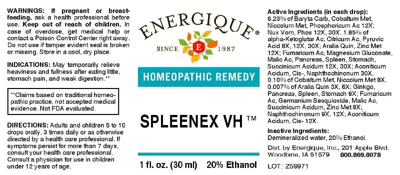 Spleenex package label