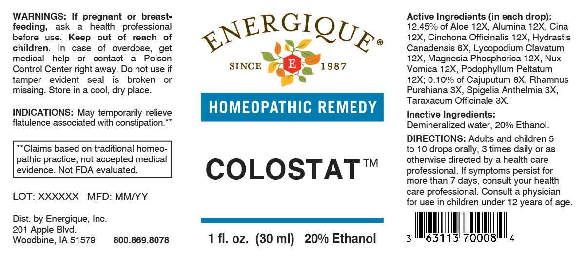 Colostat package label