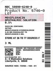 Moxifloxacin Ophthalmic package label