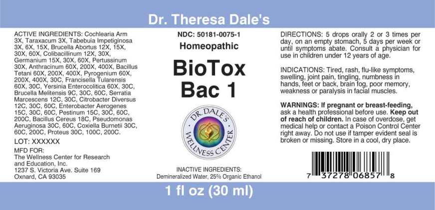 Biotox Bac package label