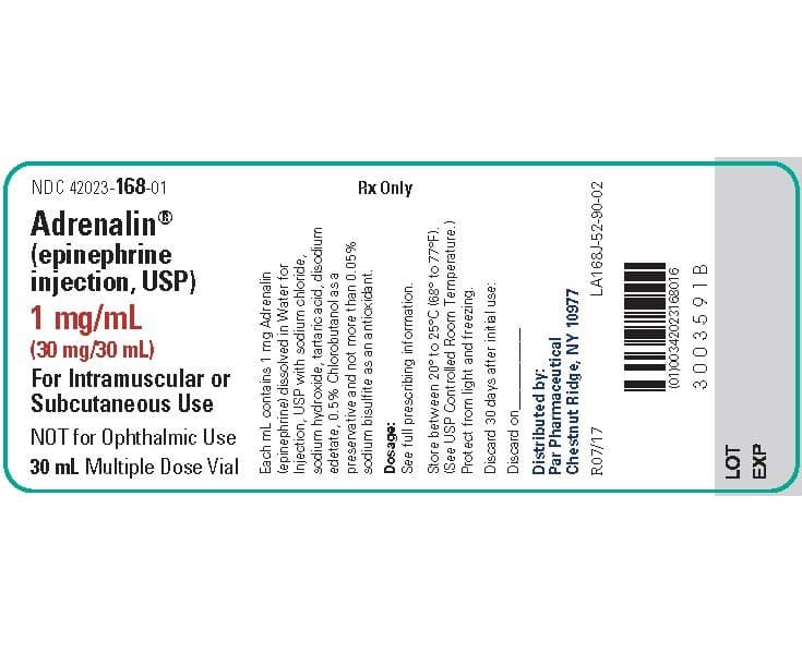 Adrenalin(r) package label