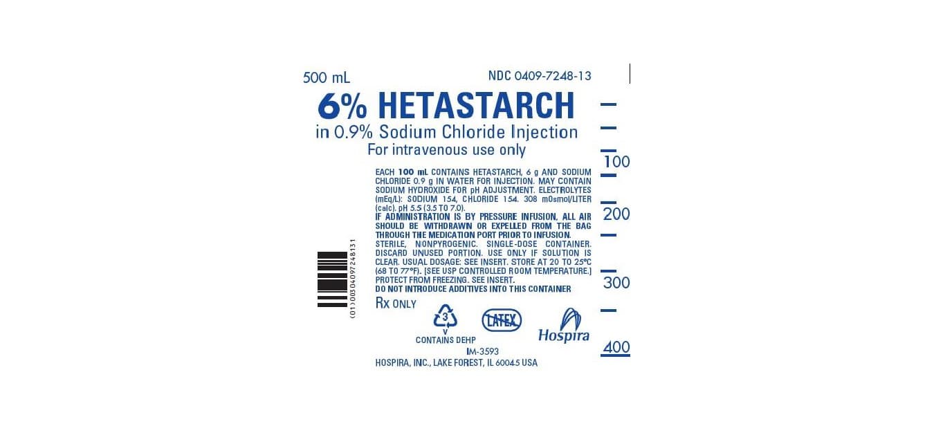 6% Hetastarch in 0.9% Sodium Chloride package label