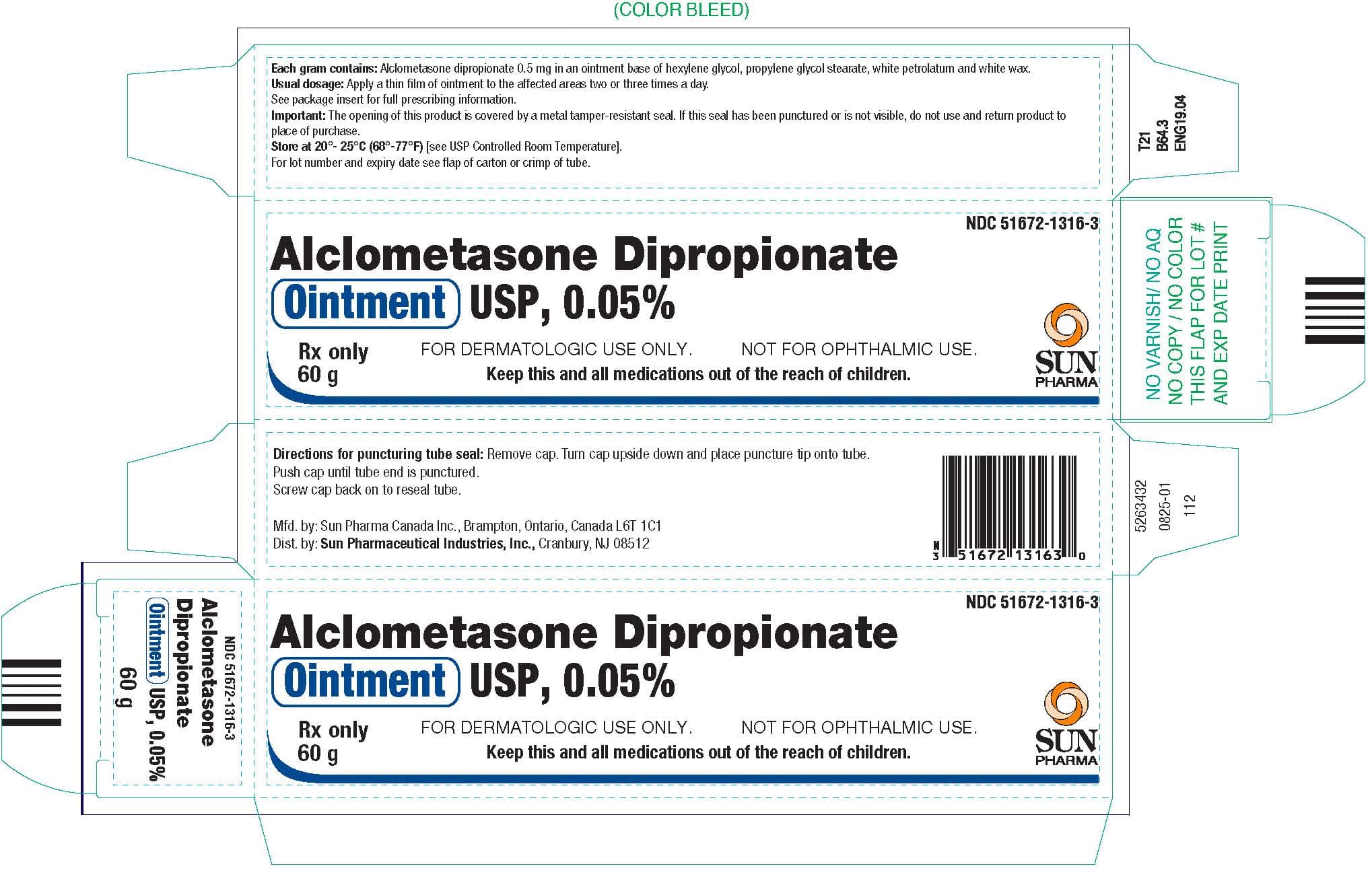 Alclometasone Dipropionate package label