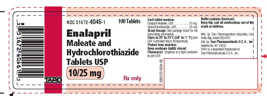 Enalapril Maleate and Hydrochlorothiazide package label