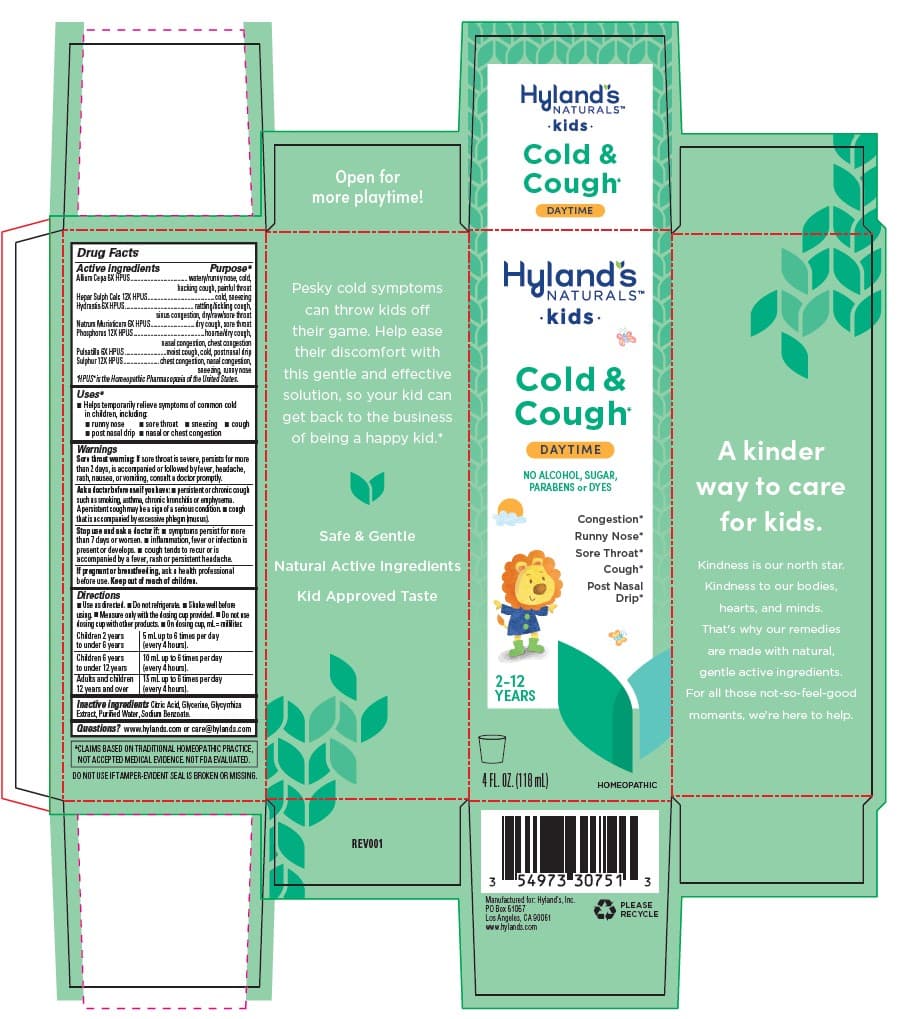 Cold and Cough 4 Kids package label