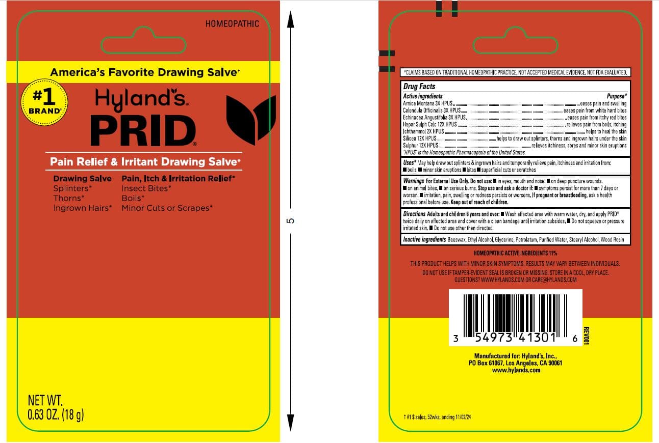 Prid package label