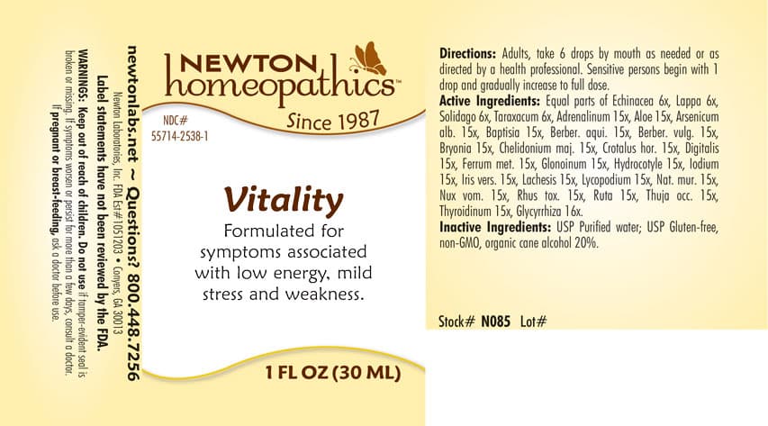 Vitality package label