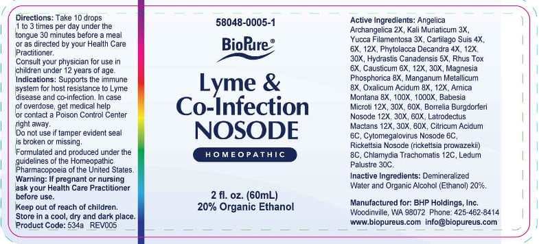 Lyme and Co-Infection Nosode package label