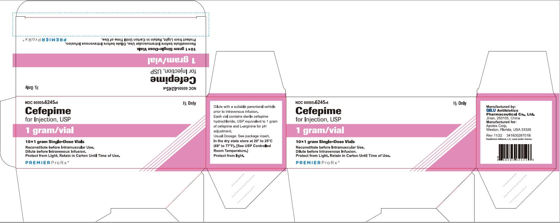 Cefepime package label
