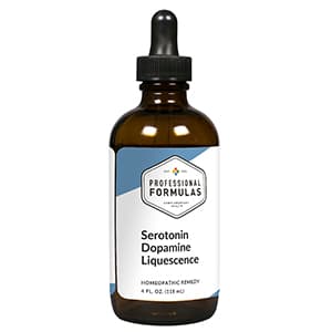 Serotonin Dopamine Liquescence package label