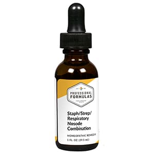 Staph/strep/respiratory Nosode Combination package label