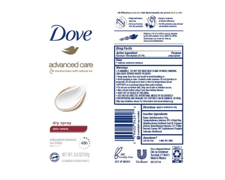 Dove package label