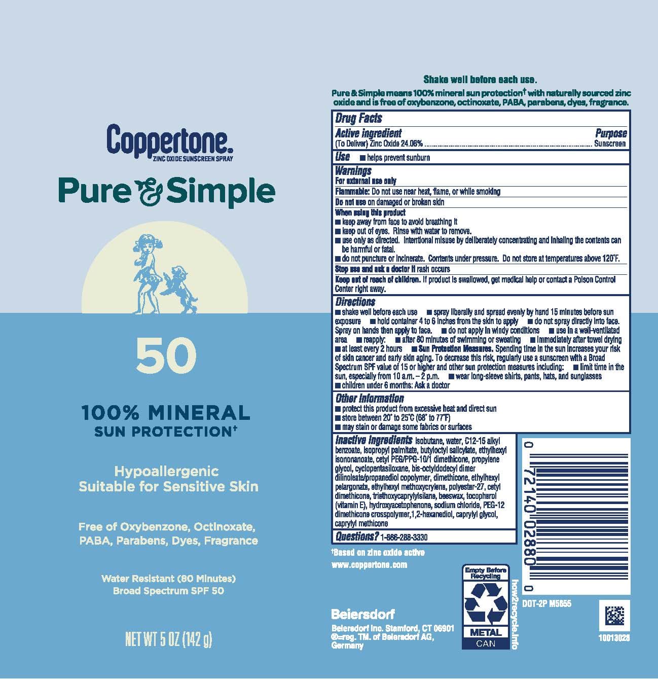 Coppertone Kids Roll-On Sunscreen SPF 50 package label