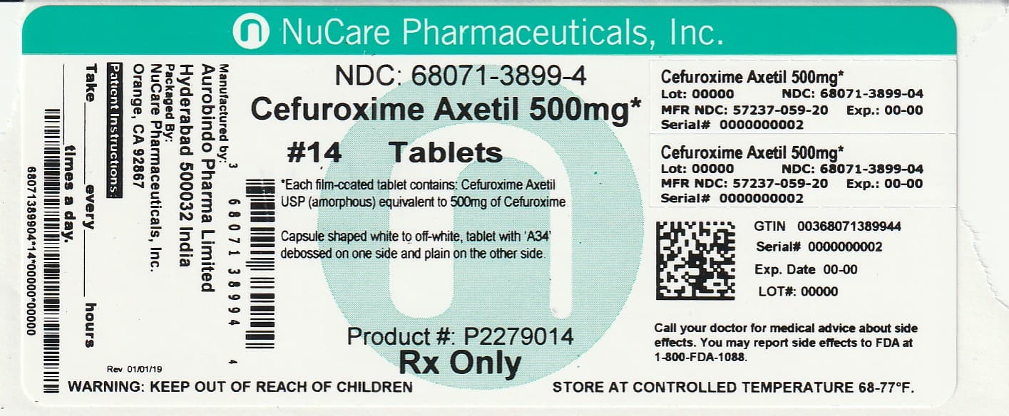 Cefuroxime Axetil package label