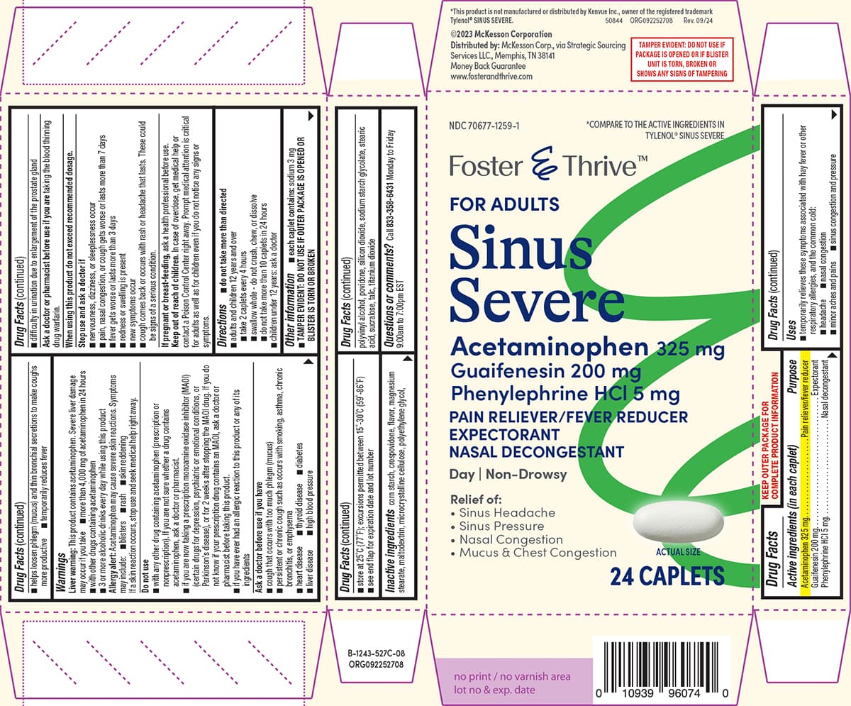 Sinus Severe package label