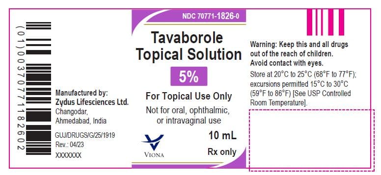 Tavaborole package label