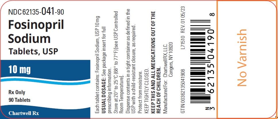Fosinopril package label