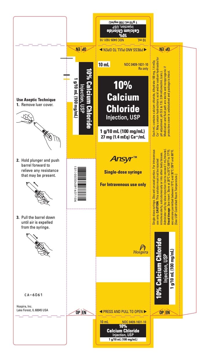 Calcium Chloride package label