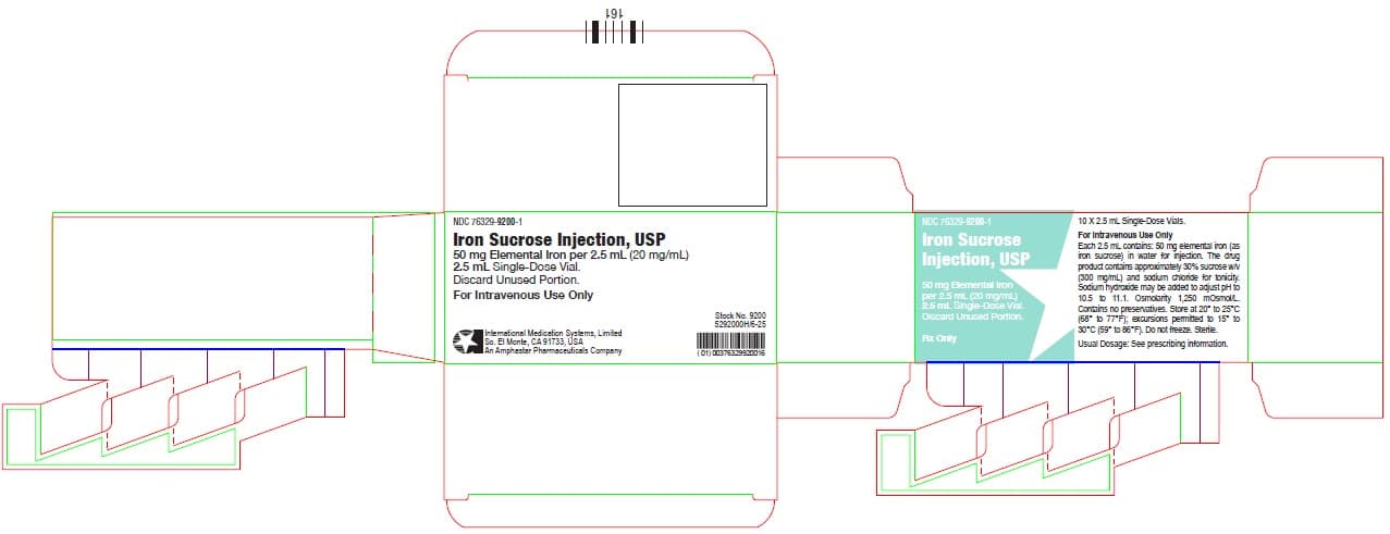Iron Sucrose package label