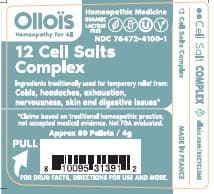 12 Cell Salts Complex package label