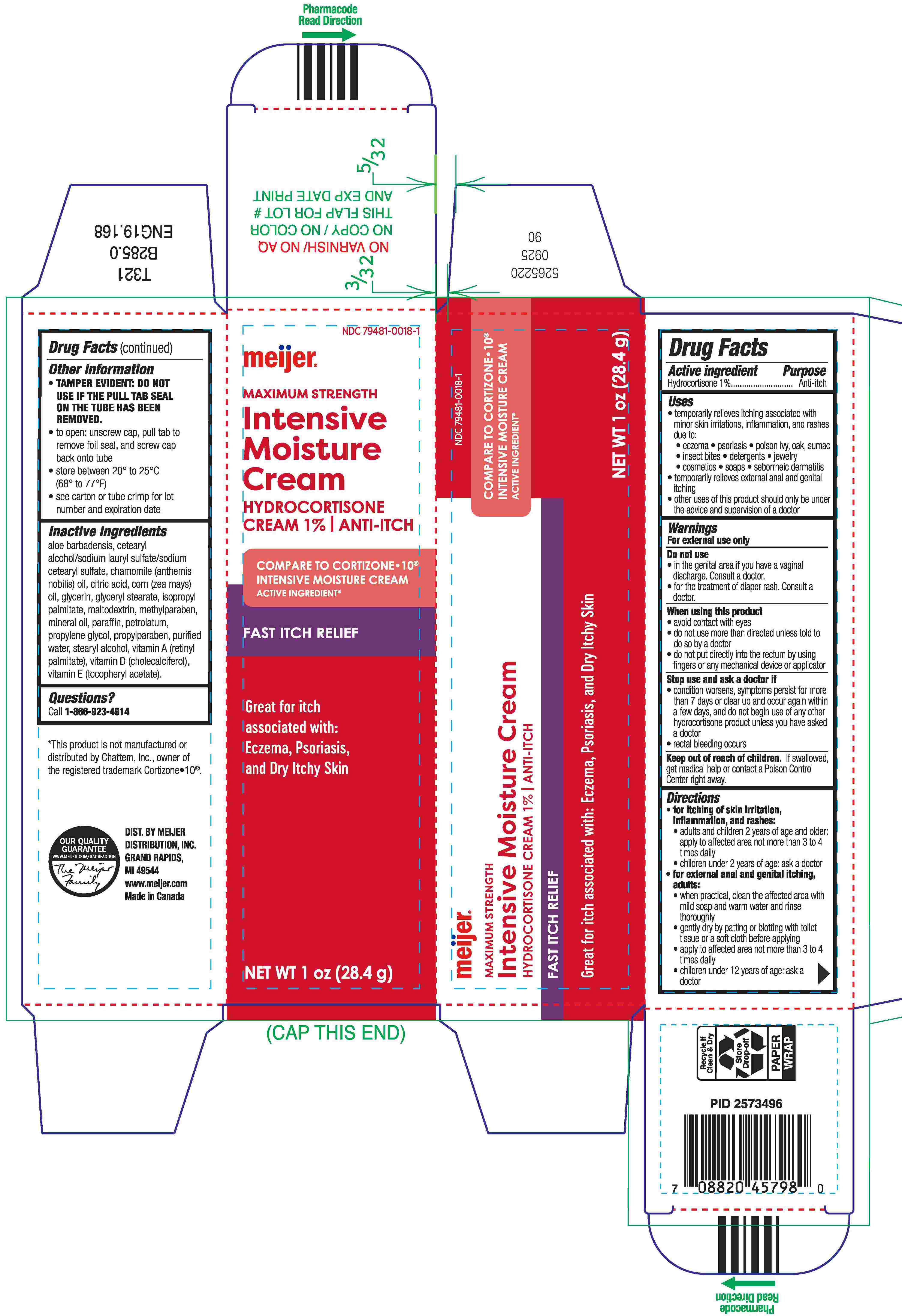 Hydrocortsione Cream 1% package label