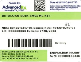 Betamethasone Sodium Phosphate and Betamethasone Acetate package label