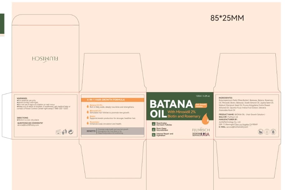 Flumisch Batana Oil for Hair Growth package label