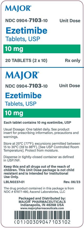Zetia (ezetimibe) product image