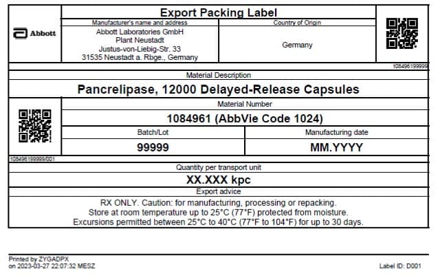 Creon (pancrelipase) product image