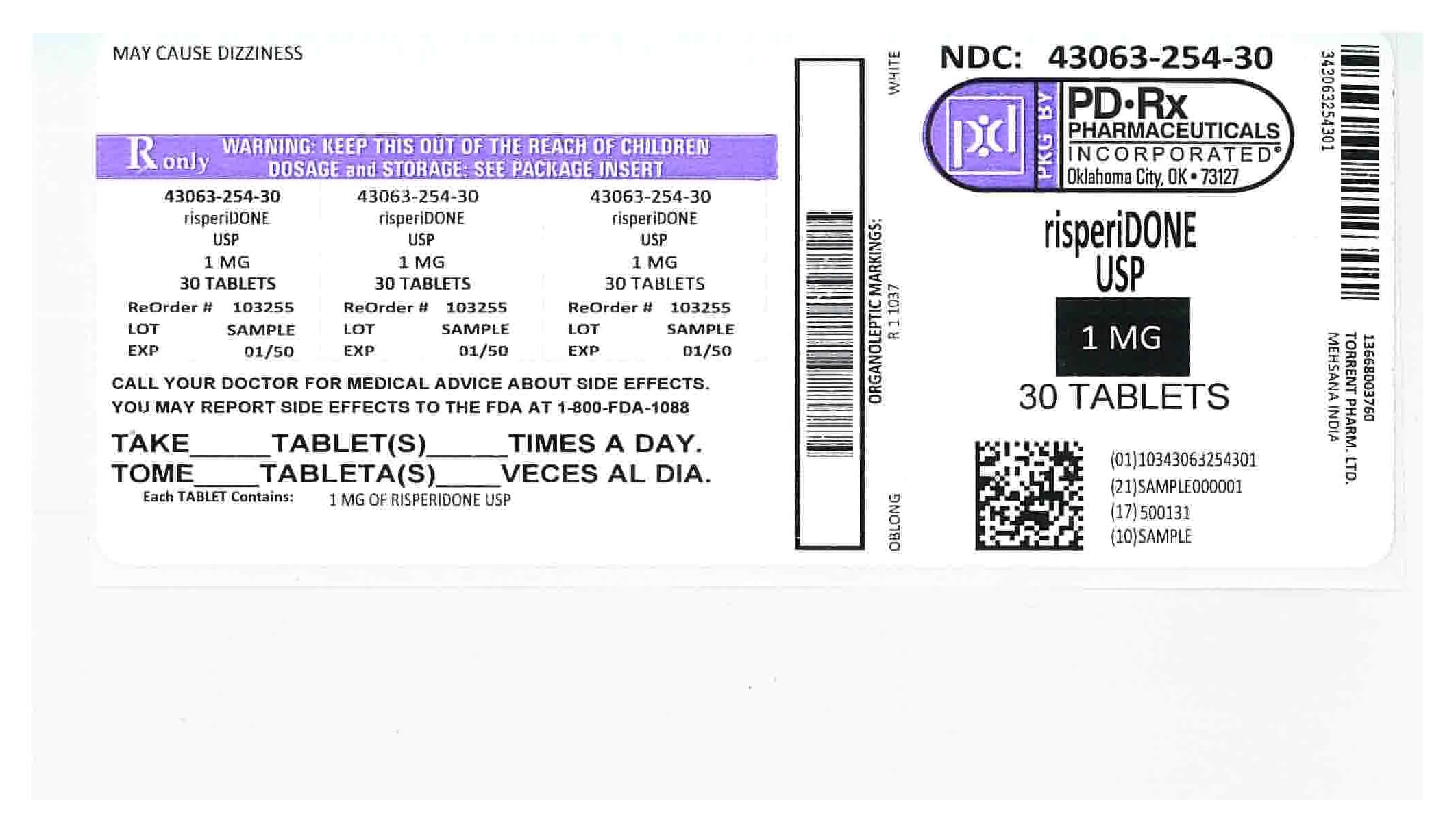 Risperdal (risperidone) product image