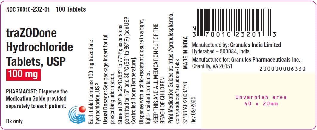 Desyrel (trazodone) product image